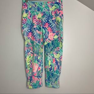 Lilly Pulitzer Luxletic Cropped Mesh leggings S